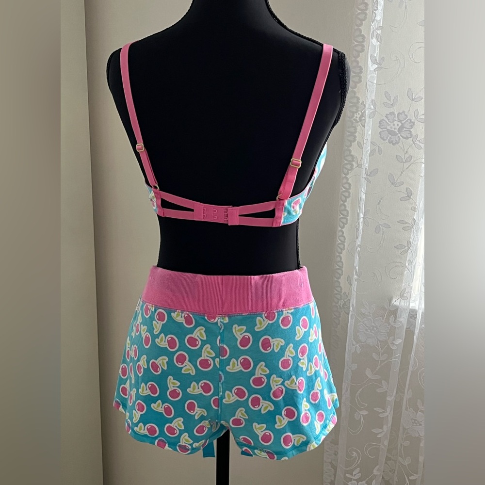 All cotton fruit of the Loom Pink and Blue cotton 3 piece set sleepwear or sexy - Picture 2 of 9